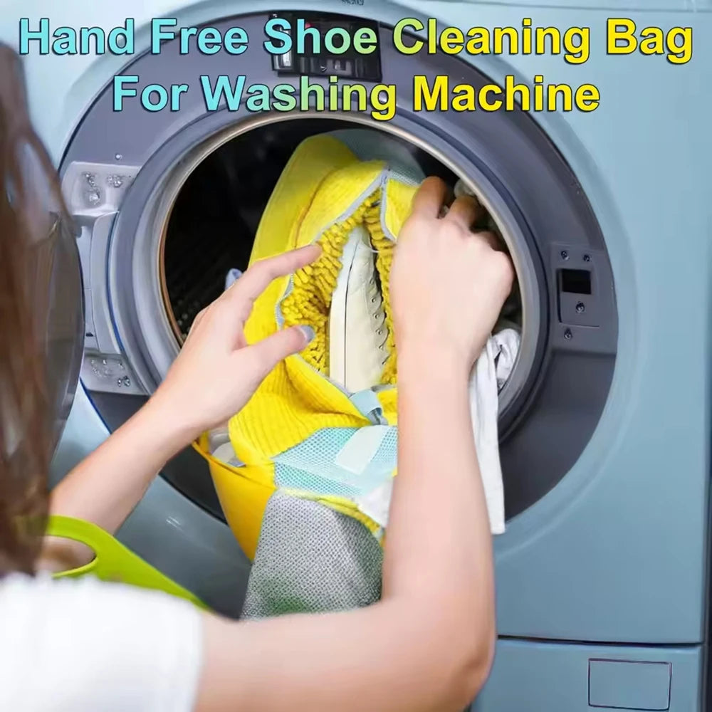 Multi Colored Lazy Shoe Washing Tool Protective Hidden Zipper Washing Cover for Machine Wash Specific Cleaning Shoe Bag