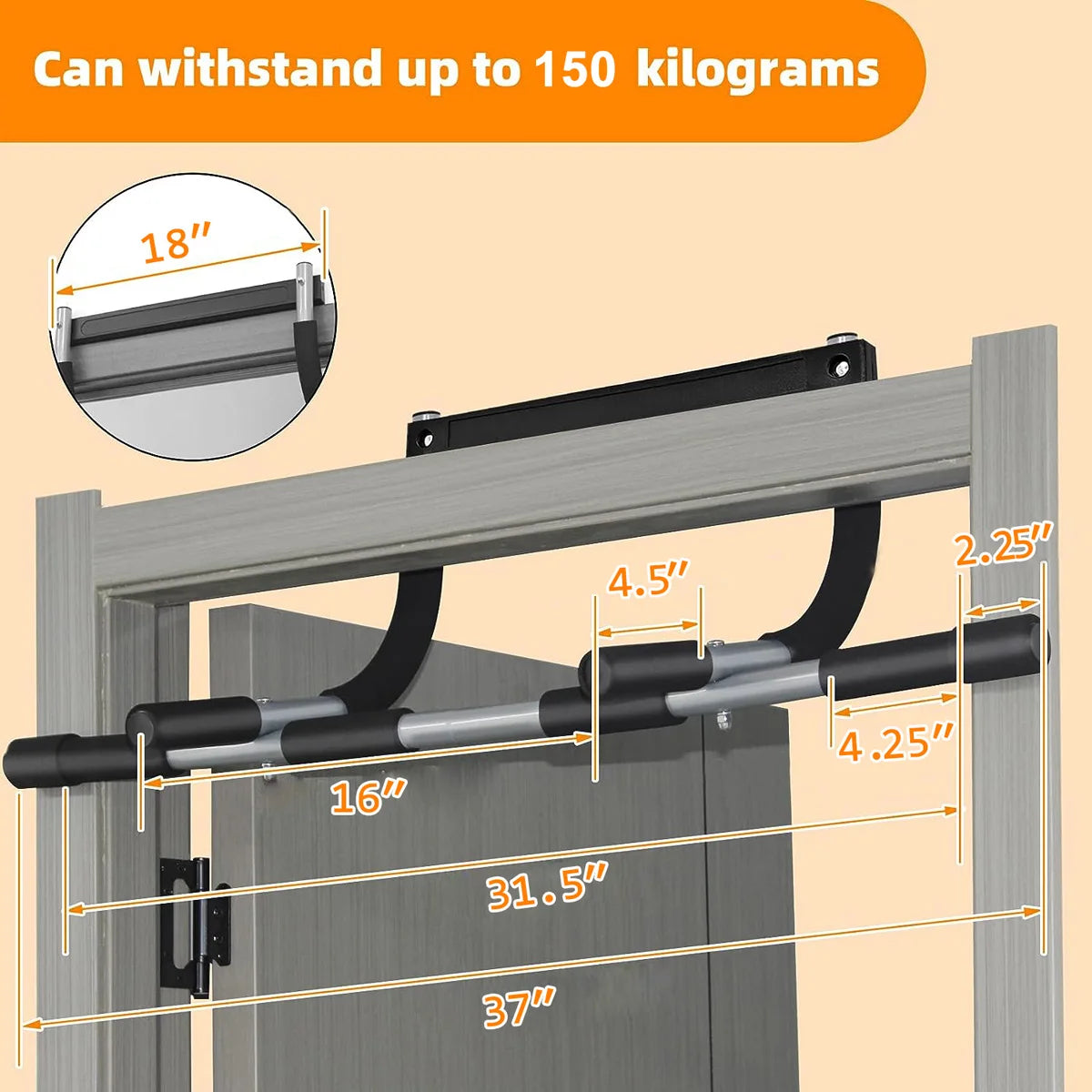 Adjustable Pull-Up Bar Heavy Duty