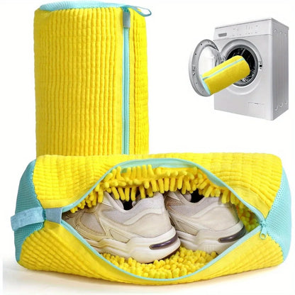 Multi Colored Lazy Shoe Washing Tool Protective Hidden Zipper Washing Cover for Machine Wash Specific Cleaning Shoe Bag