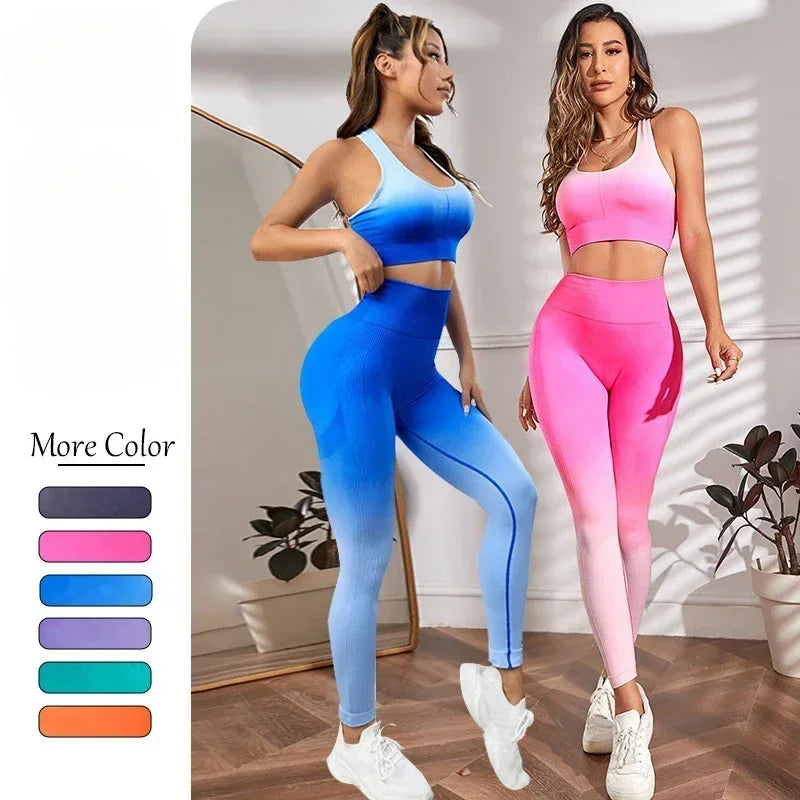 Gradient Color Yoga Sets