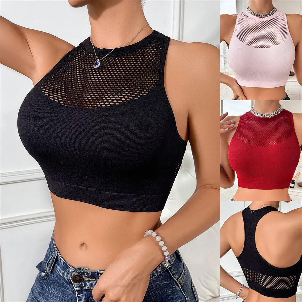 Women's Naked Shoulder Short Tops